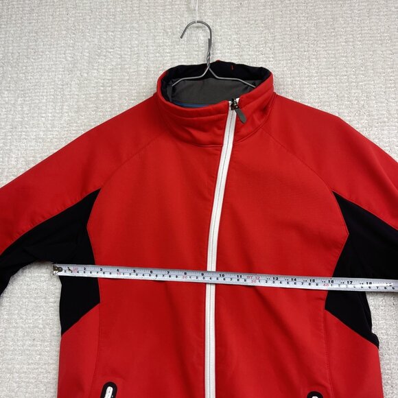 Y2K Salomon Soft Shell Jacket Clima Wind Red Mens Medium Hiking Outdoor - Picture 12 of 14